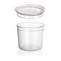 LMF Tumbler with snap lid short transparent