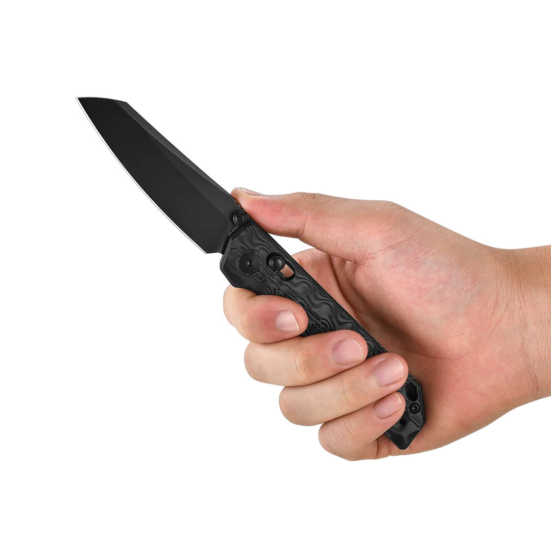 OKNIFE XEN (Damascus Carbon Fiber)