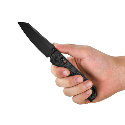 OKNIFE XEN (Damascus Carbon Fiber)