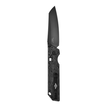 OKNIFE XEN (Damascus Carbon Fiber)
