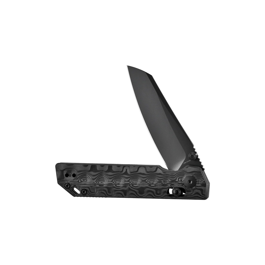OKNIFE XEN (Damascus Carbon Fiber)