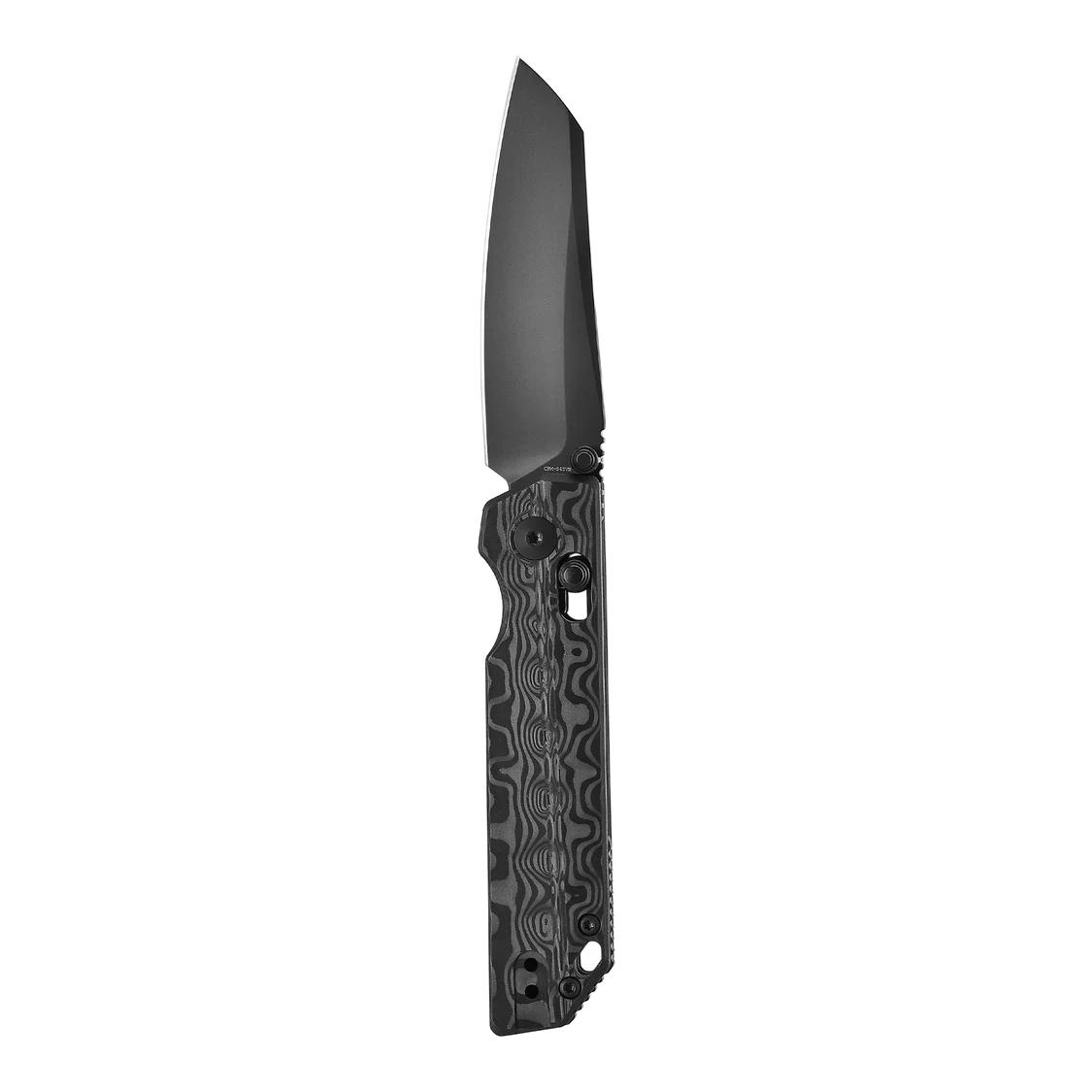 OKNIFE XEN (Damascus Carbon Fiber)