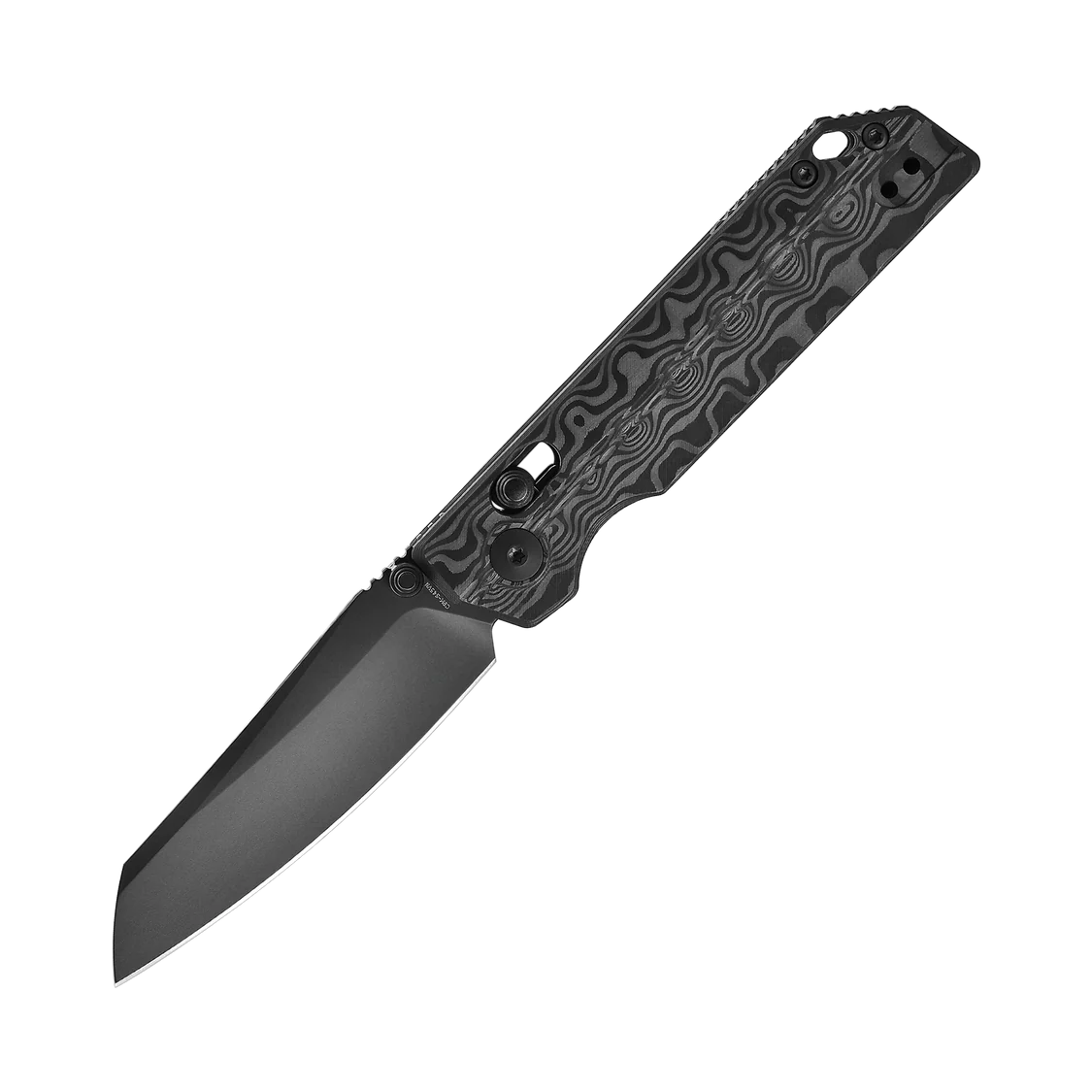 OKNIFE XEN (Damascus Carbon Fiber)