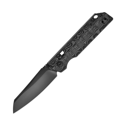 OKNIFE XEN (Damascus Carbon Fiber)