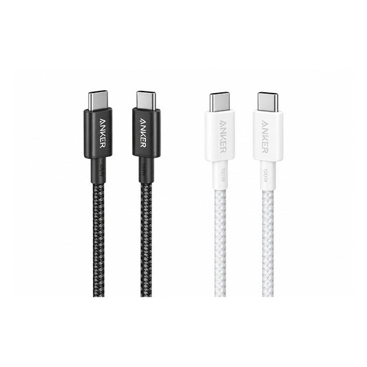كابل ANKER 322 USB-C إلى USB-C (مضفر بطول 6 قدم)