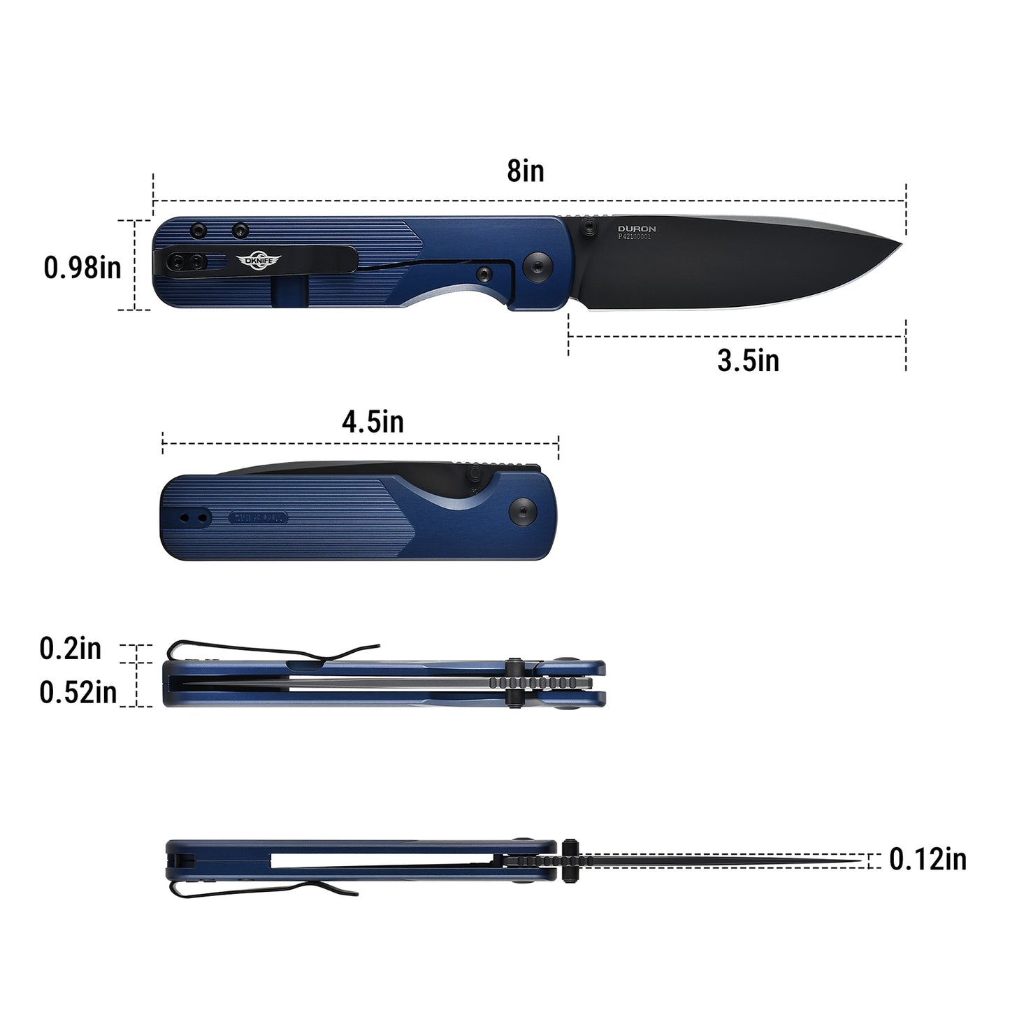OKNIFE Duron (أزرق داكن)