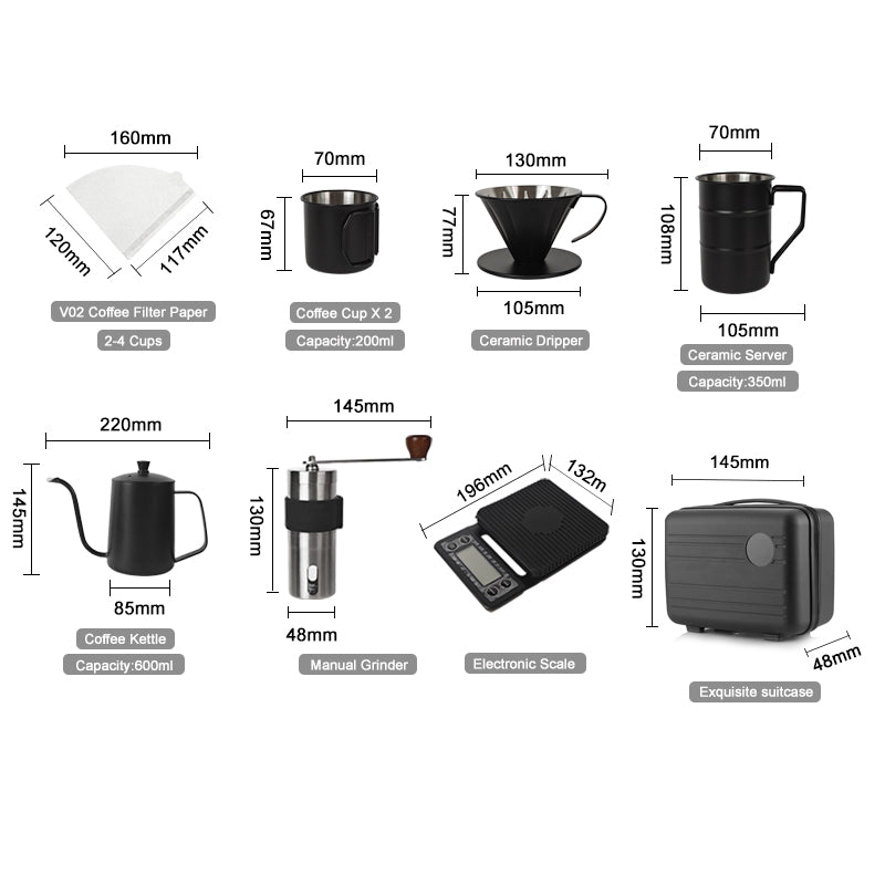 Portable Travel Coffee Set Kit