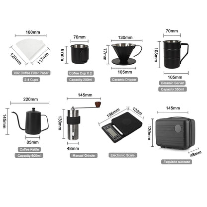 Portable Travel Coffee Set Kit