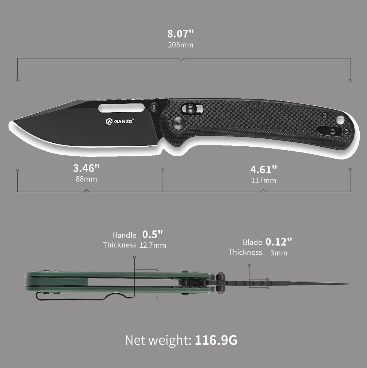 GANZO G768PT-BK