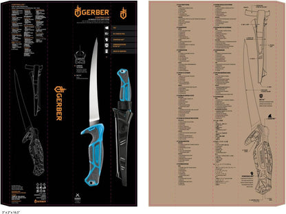 GERBER - CONTROLLER SALTWATER 8" FILLET KNIFE SYSTEM