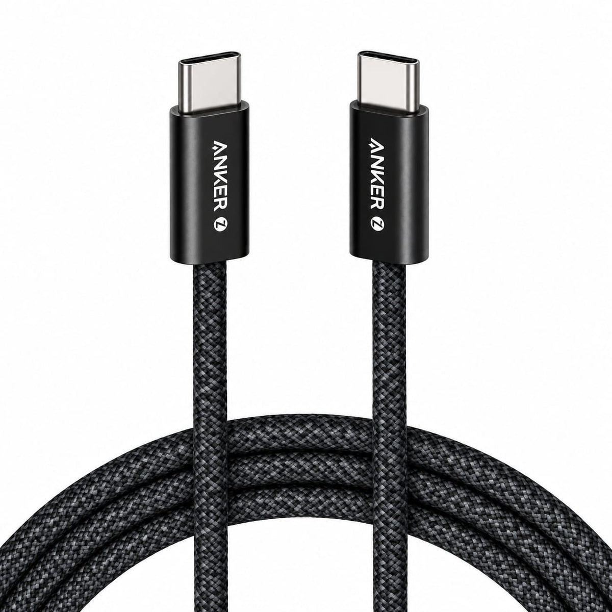 كابل ANKER ZOLO USB-C إلى USB-C (6 قدم، 240 واط) أسود