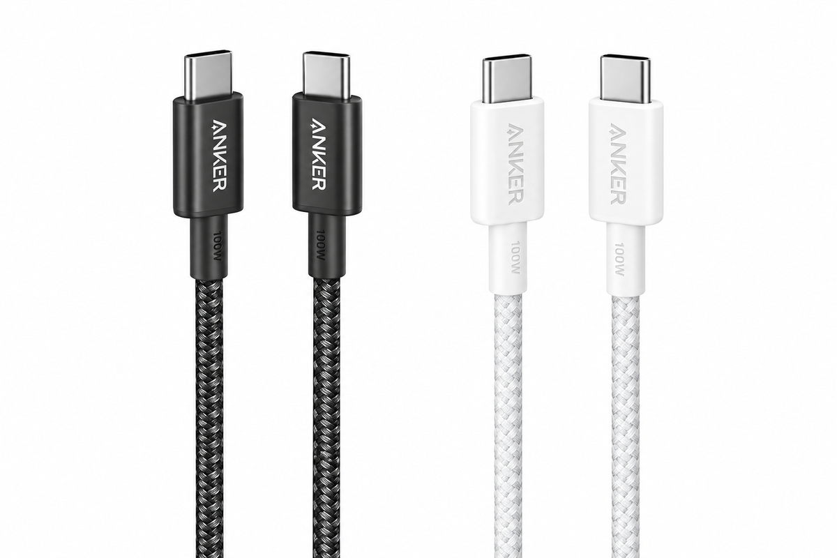 كابل ANKER 322 USB-C إلى USB-C (مضفر بطول 6 قدم)