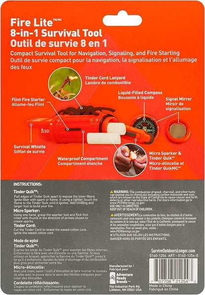 SOL FIRELITE 8-IN-1 SURVIVAL TOOL
