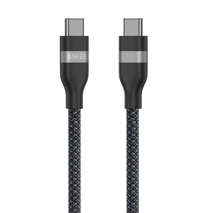 كابل أنكر USB-C إلى USB-C (طول 1.8 متر، 240 واط، مضفر معاد التدوير)