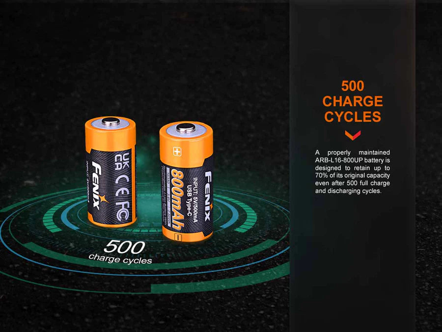 FENIX 16340 Battery ARB-L16-800UP