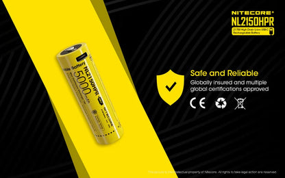 بطارية NITECORE NL2150HPR 5000mAh