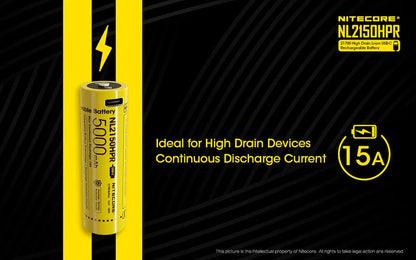 بطارية NITECORE NL2150HPR 5000mAh