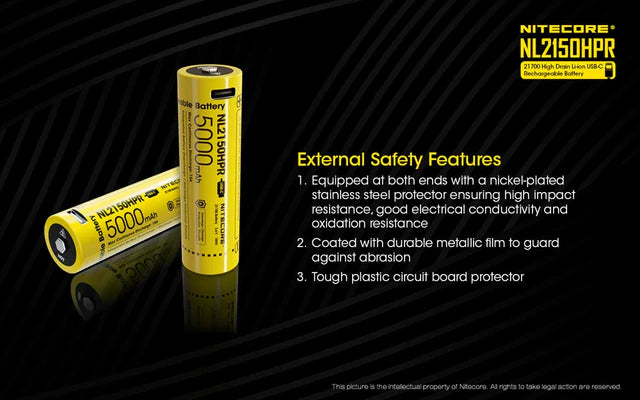 بطارية NITECORE NL2150HPR 5000mAh