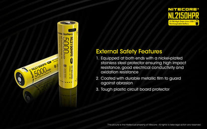 بطارية NITECORE NL2150HPR 5000mAh