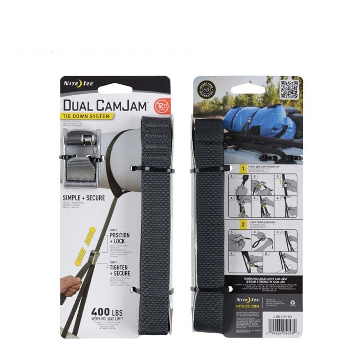 NITEIZE DUAL CAMJAM TIE DOWN SYSTEM 12FT