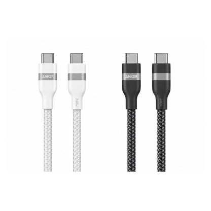 كابل أنكر USB-C إلى USB-C (طول 1.8 متر، 240 واط، مضفر معاد التدوير)