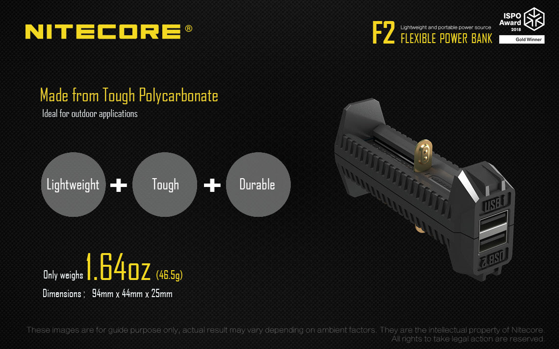NITECORE FLEXIBLE POWER BANK F2