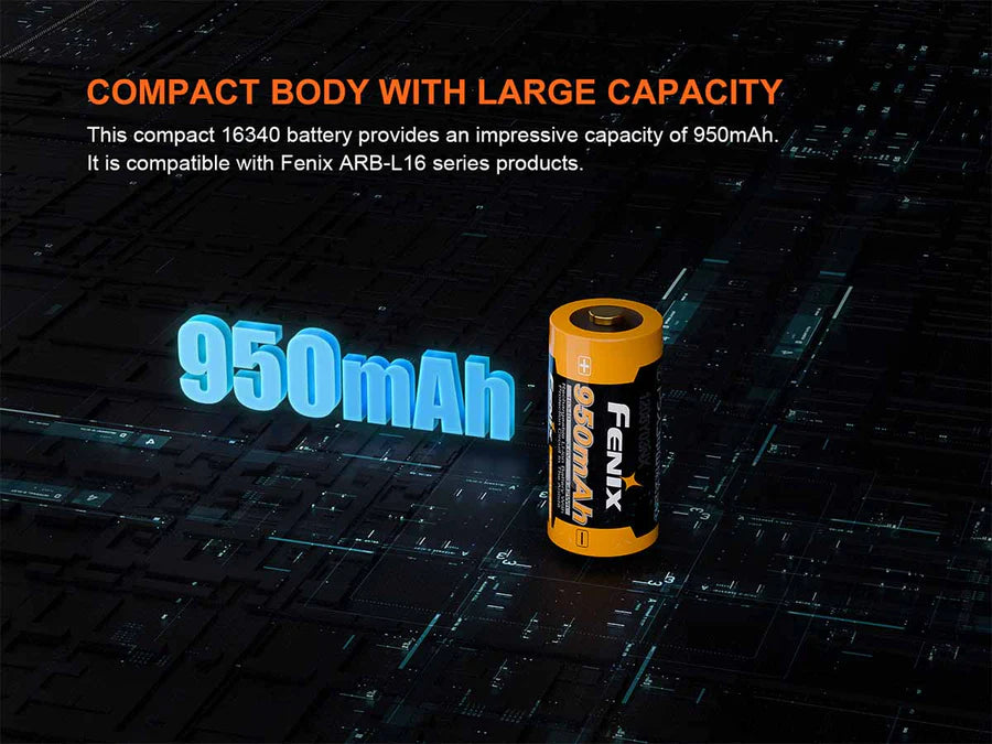 FENIX 16340 Battery ARB-L16-950P