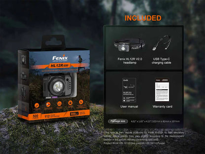 FENIX HL12R V2.0 ( 500 LUMENS )