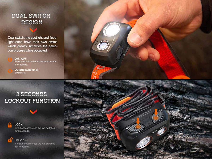 FENIX HL32R-T( 800 LUMENS )