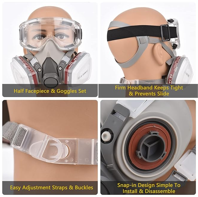 Gas Mask Carbon Filter Respirator