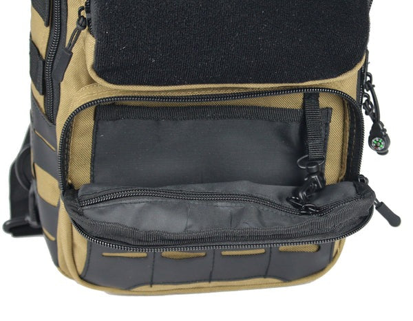 ZERONORTH 6L SLING TAN&BLK