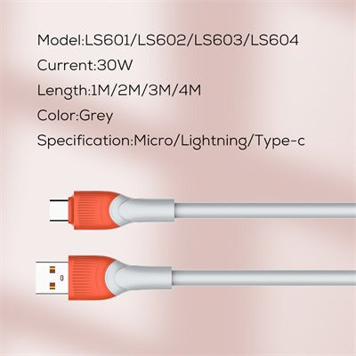 LDNIO - FAST CHARGING DATA CABLE (30W)