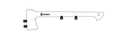 GERBER FREESCAPE CAMP HATCHET 17.5"