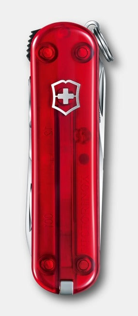 VICTORINOX NAILCLIP 580 CLASSIC RED TRANSPARENT