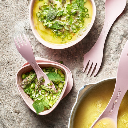 LMF Swedish Spork little 2-pack hazyblue/dustypink