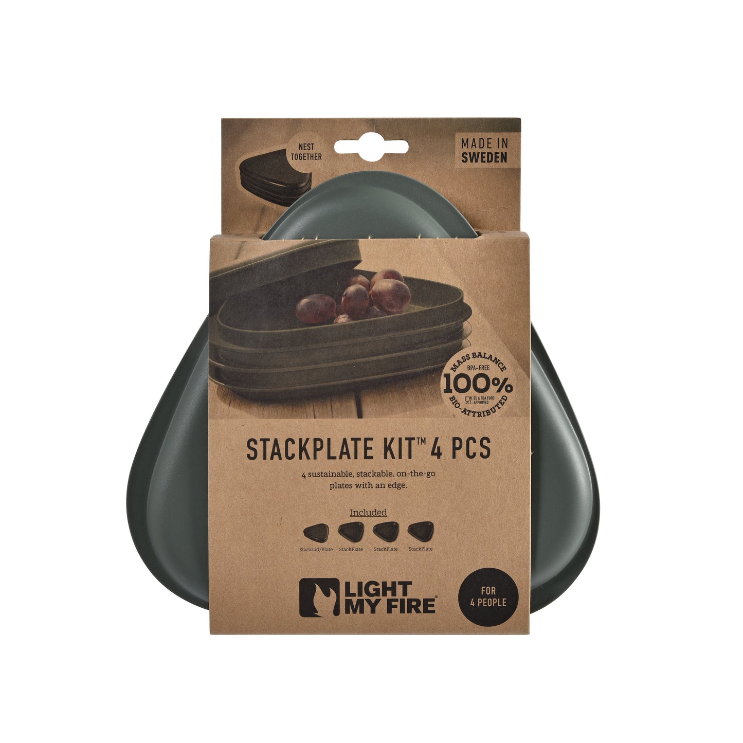 LMF StackPlate Kit 4pcs sagegreen