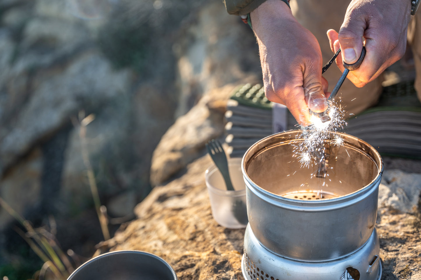 LMF Swedish FireSteel scout 2in1