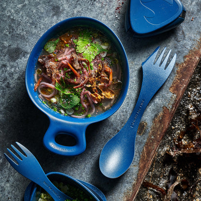 LMF Swedish Spork lefty 2-pack mustyyellow/hazyblue