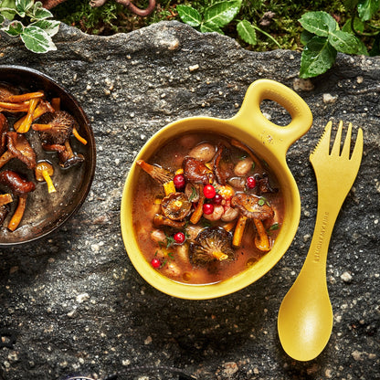 LMF Swedish Spork lefty 2-pack mustyyellow/hazyblue