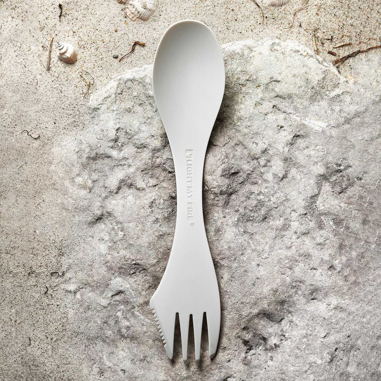 LMF Swedish Spork medium 2-pack sagegreen/cream