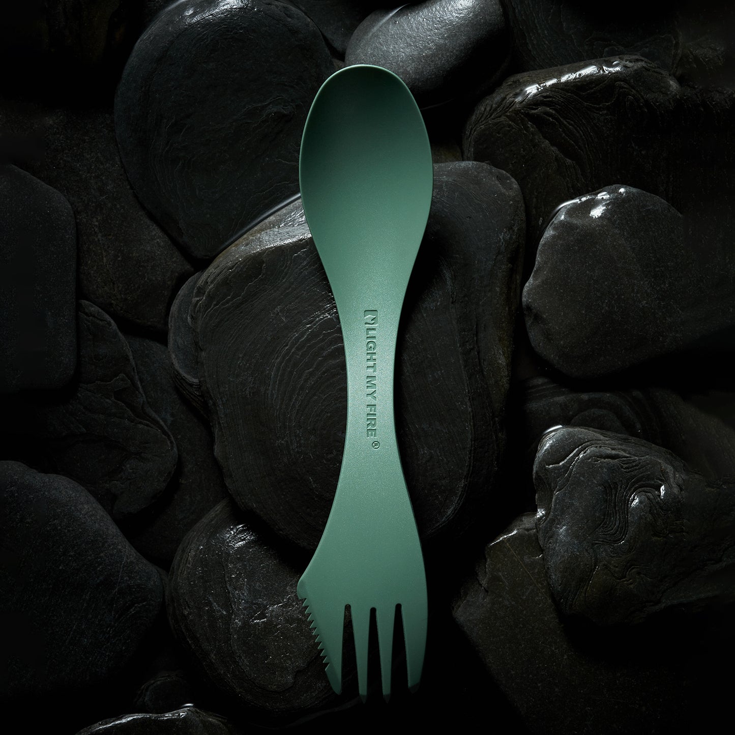 LMF Swedish Spork medium 2-pack sagegreen/cream