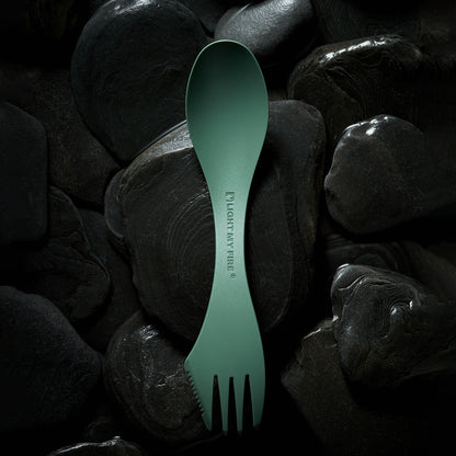 LMF Swedish Spork medium 2-pack sagegreen/cream