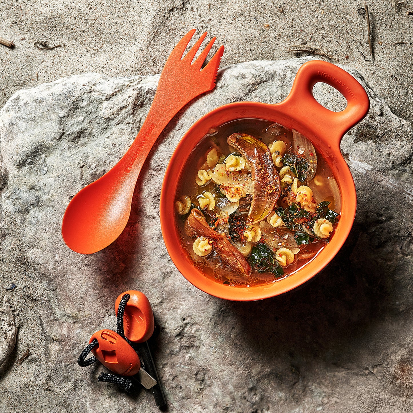 LMF Swedish Spork original 2-pack rustyorange/slatyblack