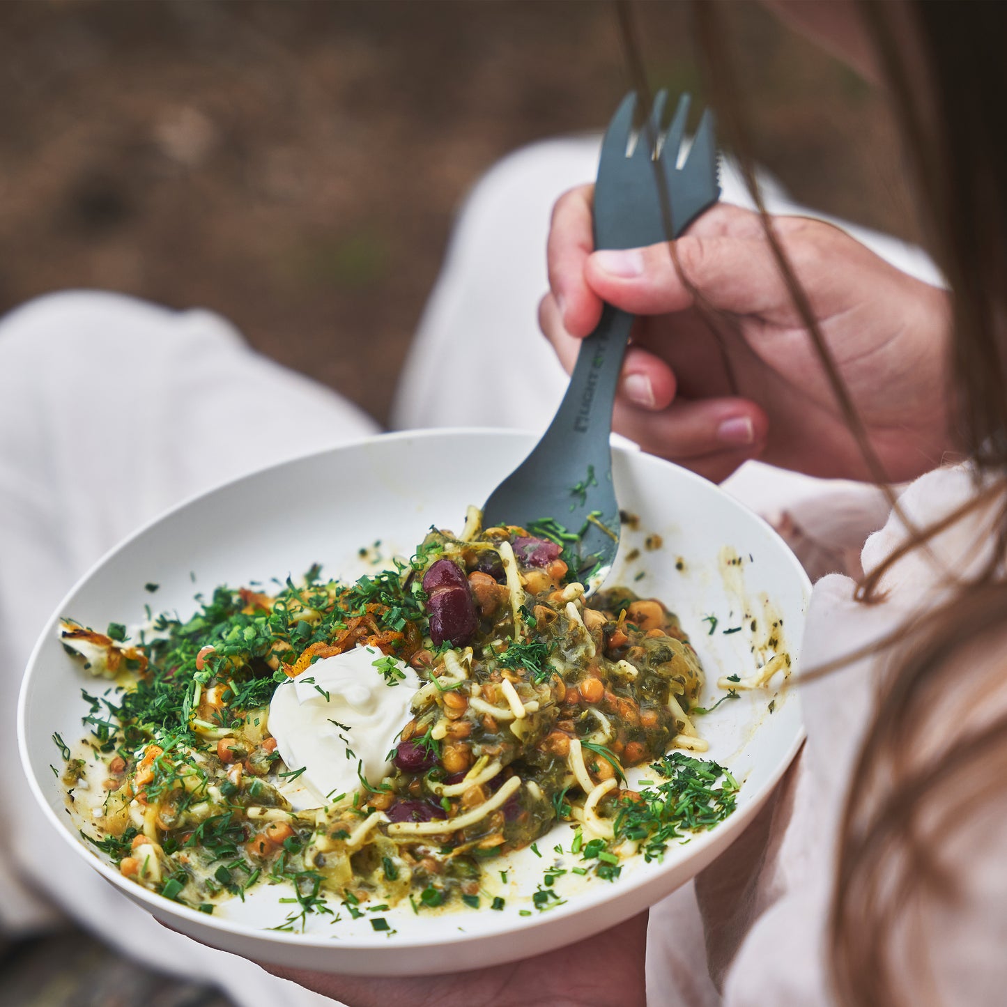 LMF Swedish Spork original 4-pack meadow