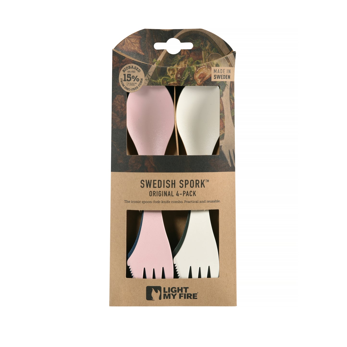 LMF Swedish Spork original 4-pack meadow