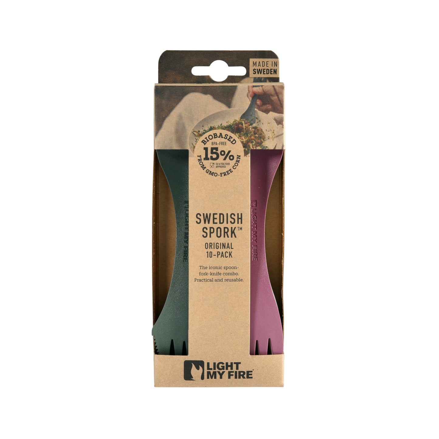 LMF Swedish Spork original 10-pack multicolor