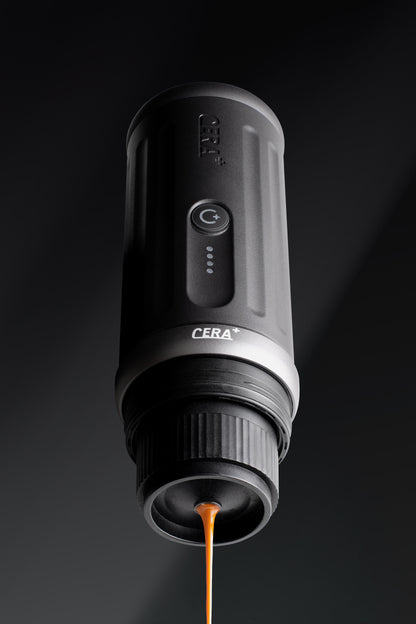 ماكينة تحضير الإسبريسو المحمولة CERA+ PROTABLE - رمادي (مع حقيبة)