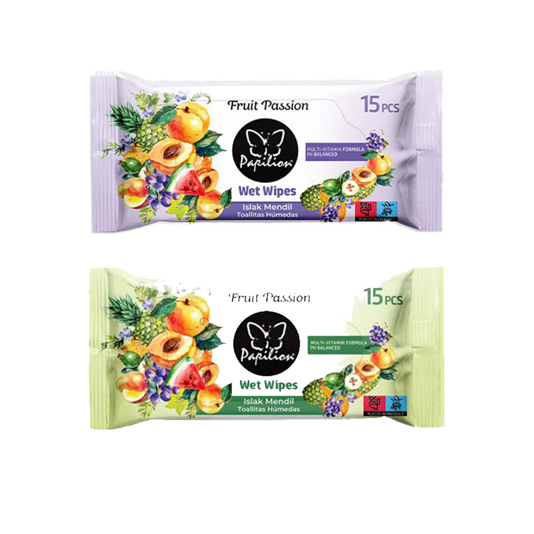 PAPILION TRAVEL WIPE 15PCS