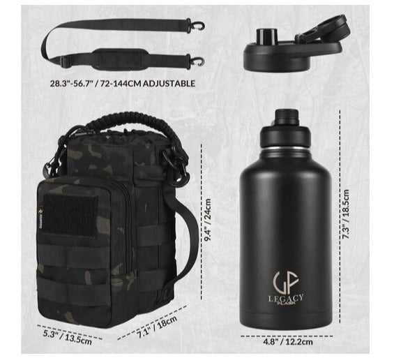 LEGACY SPORT INSULATED FLASK - 2L WITH BAG