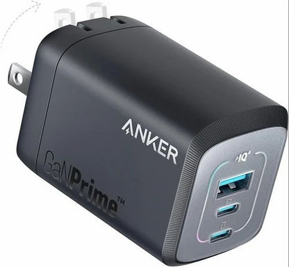 ANKER PRIME CHARGER (100W, 3PORTS, GaN) SILVER